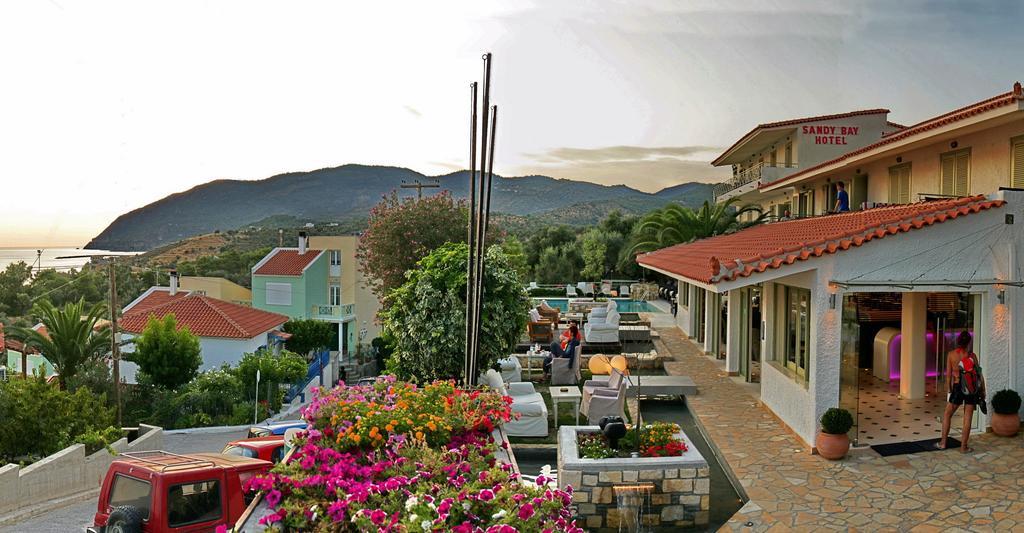 Sandy Bay Hotel Plomari Exterior foto