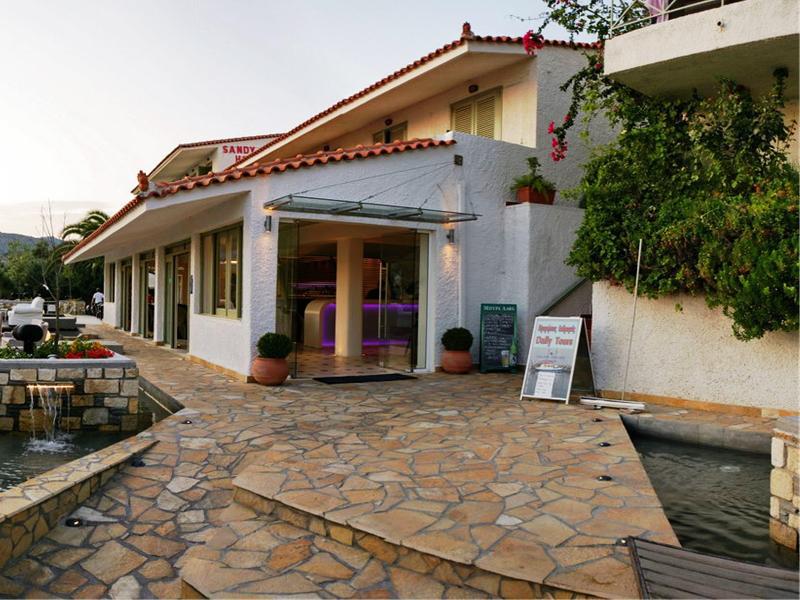 Sandy Bay Hotel Plomari Exterior foto