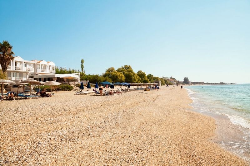 Sandy Bay Hotel Plomari Exterior foto