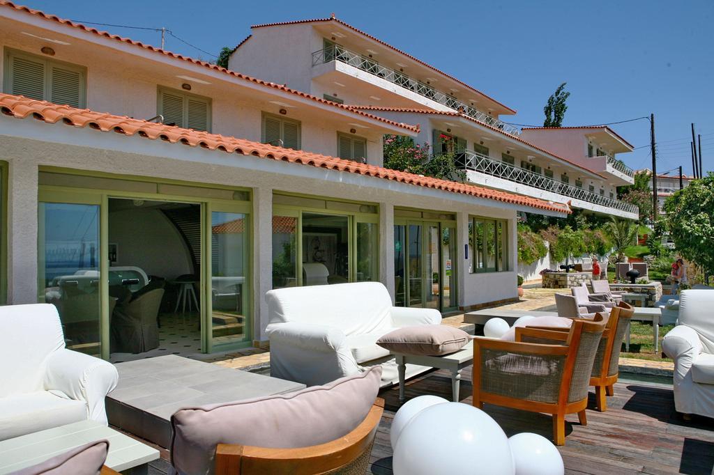 Sandy Bay Hotel Plomari Exterior foto
