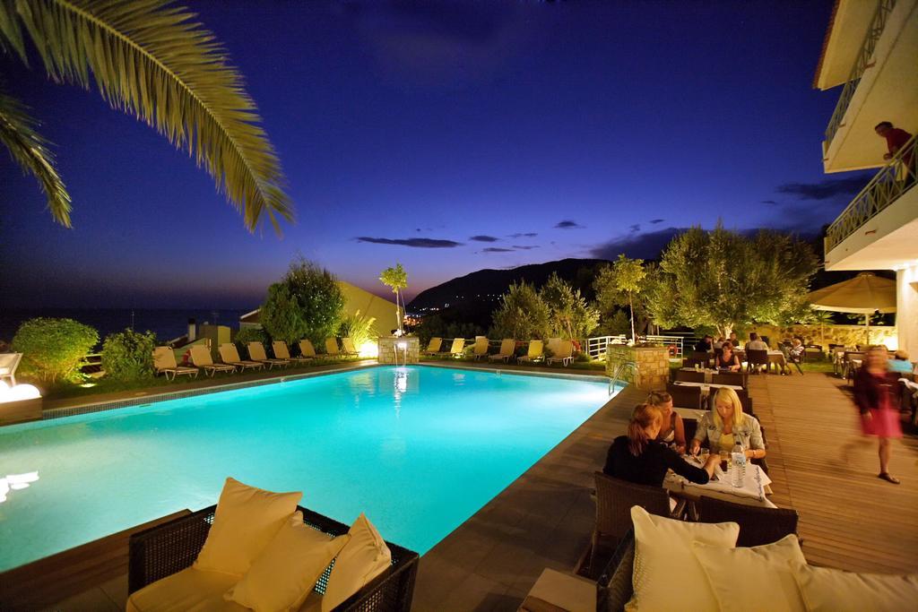 Sandy Bay Hotel Plomari Exterior foto